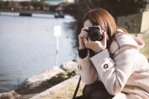 Japanese women with camera