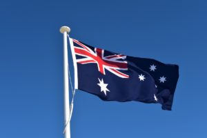 日本人男性が持てる国　オーストラリア　国旗